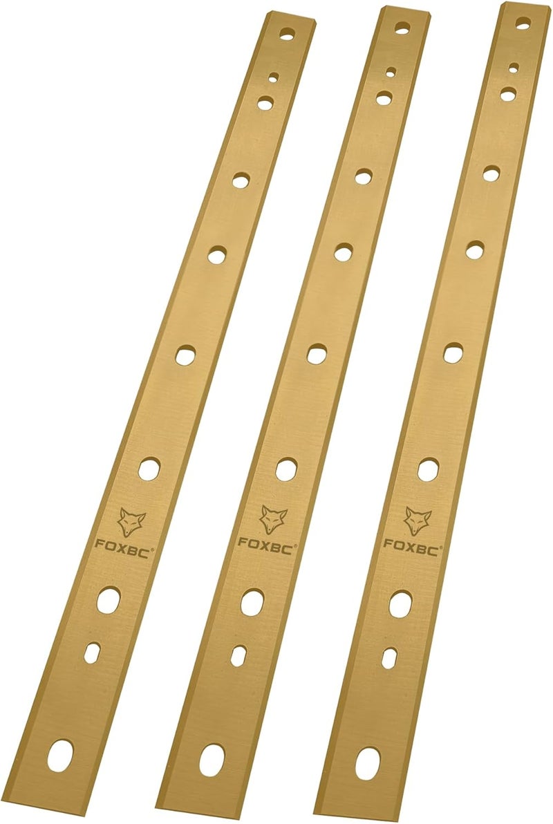 FOXBC 13 Inch Titanium Planer Blades Replacement for DeWalt DW735 DW735X Planer, Replace DW7352 - Set of 3 - Image 2